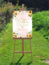 Welkomstbord DA7025W 50 cm x 70 cm staand